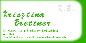 krisztina brettner business card